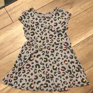 Girls dress 4T colorfull leapard print